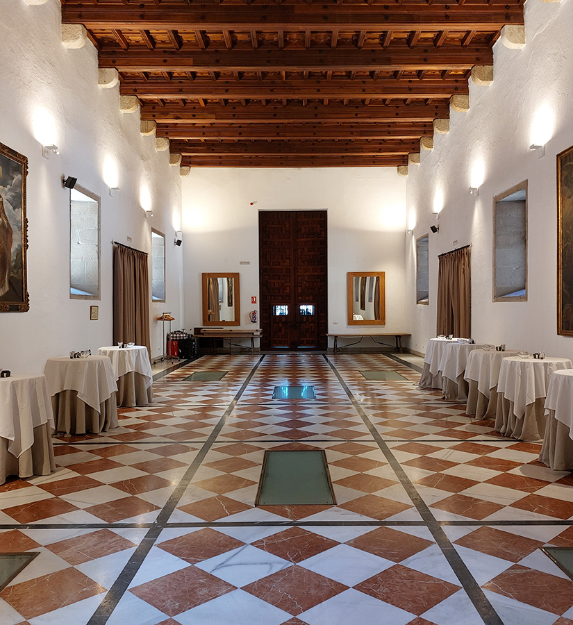 Zonas comunes en establecimiento hotelero histórico